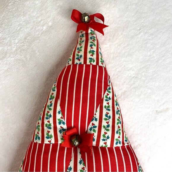 Christmas Tree Quilted Handmade Wall Hanging Decor Holiday Patchwork Pillows - Picture 11 of 14